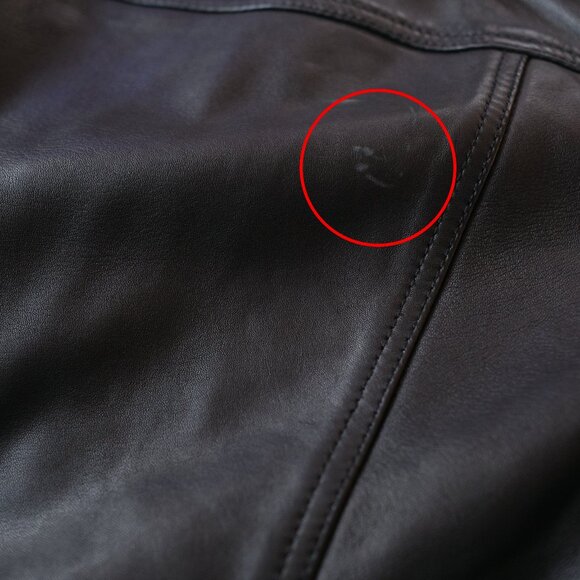 ALL SAINTS Dalby Slim Fit Leather Biker Jacket - Picture 11 of 11